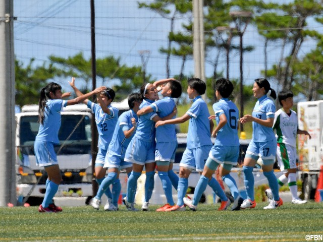 U-16代表FW藤野あおばが2発!優勝候補・十文字が作陽に完封勝ち(8枚)