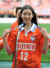 Jリーグ名誉女子マネージャー・あだっちぃー、約2年半ぶりにJクラブスタジアムへ