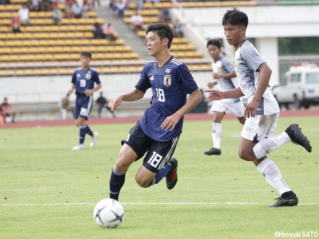 [AFC U-16選手権予選]U-15日本代表は思わぬ苦戦も、FW鈴木大翔が“ストライカーらしい”2発!