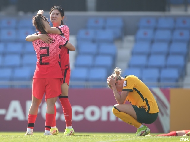韓国女子がオーストラリアを下してW杯出場権獲得!アジア杯決勝で日韓戦の可能性