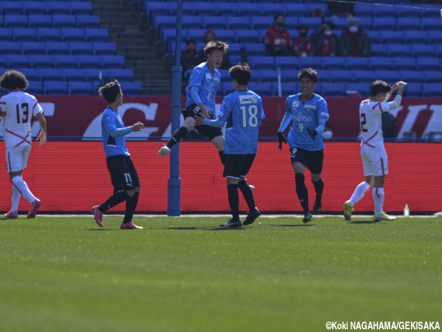 チェイス・アンリを前線に上げて最後の反撃も…川崎F U-18が「NEXT GENERATION MATCH」で日本高校選抜に勝利