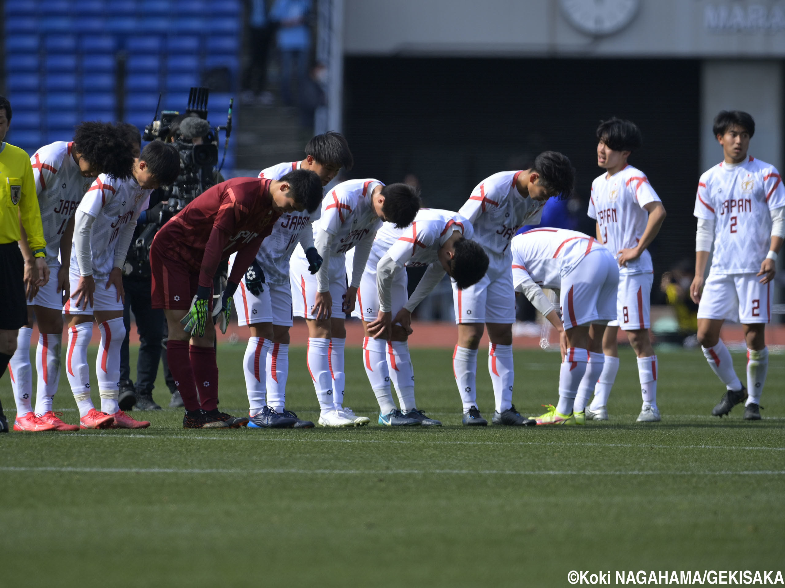 日本高校選抜は川崎F U-18との接戦で屈す…3月の試合までさらなる成長目指す(21枚)