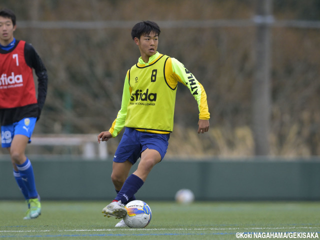 U-18高校選抜戦で意地の鮮烈弾。帝京長岡MF廣井蘭人はライバル追いかけ、「自分も負けずに上に這い上がって行きたい」