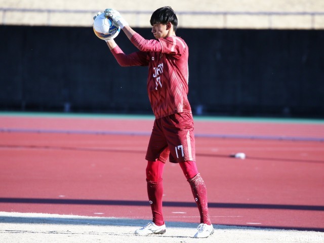 懸ける思い、「熱」は「誰よりもある」。GK吉田優翔が日本高校選抜の先発奪取、デンチャレ出場へ