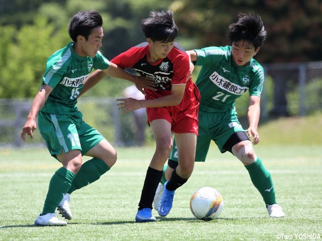 [球蹴男児 U-16]鳥栖U-15出身3選手中心に攻めた日章学園と、伝統の堅守発揮した熊本国府の攻防戦は1-1ドローに