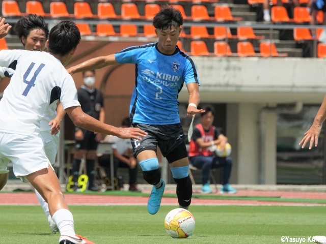 [関西選手権]「大学で活躍することで恩返し」“コロナ禍の苦悩”直撃した立正大淞南出身、びわこ大DF藤井嵐が全国決める鮮やか弾