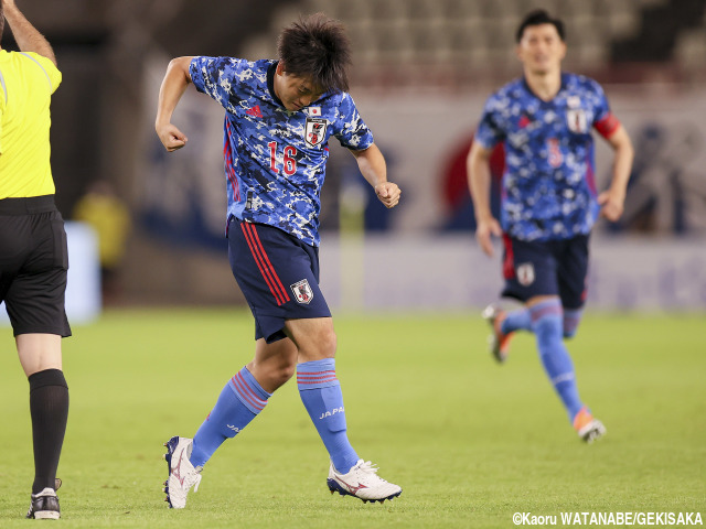 相馬勇紀がA代表初ゴール含む2発!! 開始早々にFK炸裂「あそこの角度は自信を持っている」