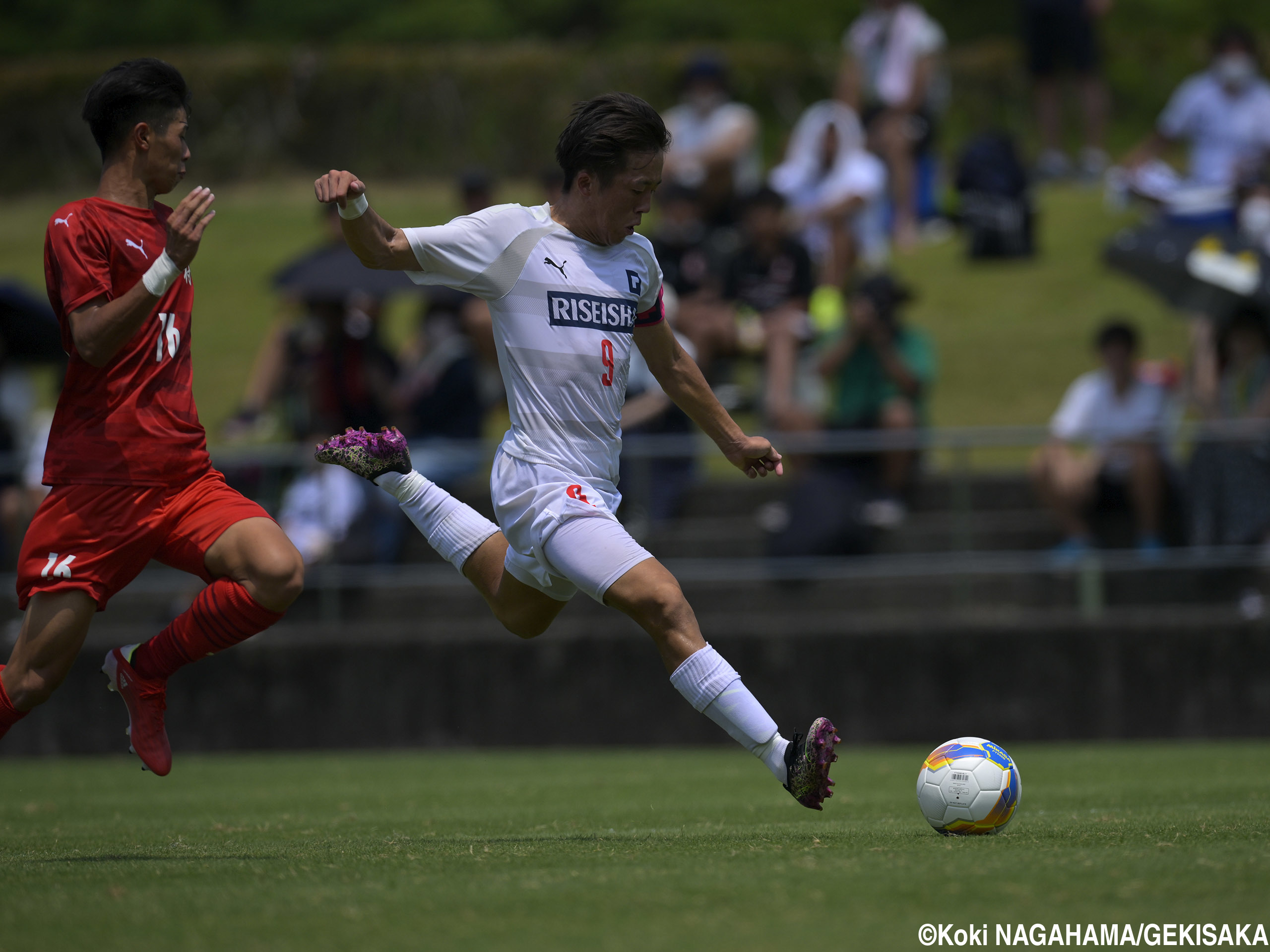 試合動かすPK弾…履正社の“キャプテン”FW古田和之介が気持ち込める(4枚)