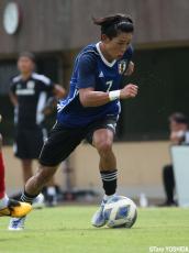 U-19日本代表候補のSB陣、左の松田と楢原、右の屋敷と桒原(8枚)