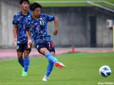 U-18日本代表MF松村晃助は一際目立つ動きも、反省の弁。「もっと違いを出せるような選手に」