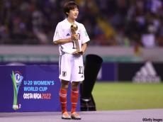 U-20日本女子代表の浜野まいかがU-20女子W杯MVP! 4得点でシルバーシューズも受賞…ブロンズシューズは山本柚月