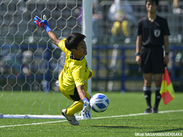 [MOM4013]千葉県GK沖田汰志(柏U-18、1年)_ライバルは代表入りも、自分がやるべきことに集中。勝利導く好守