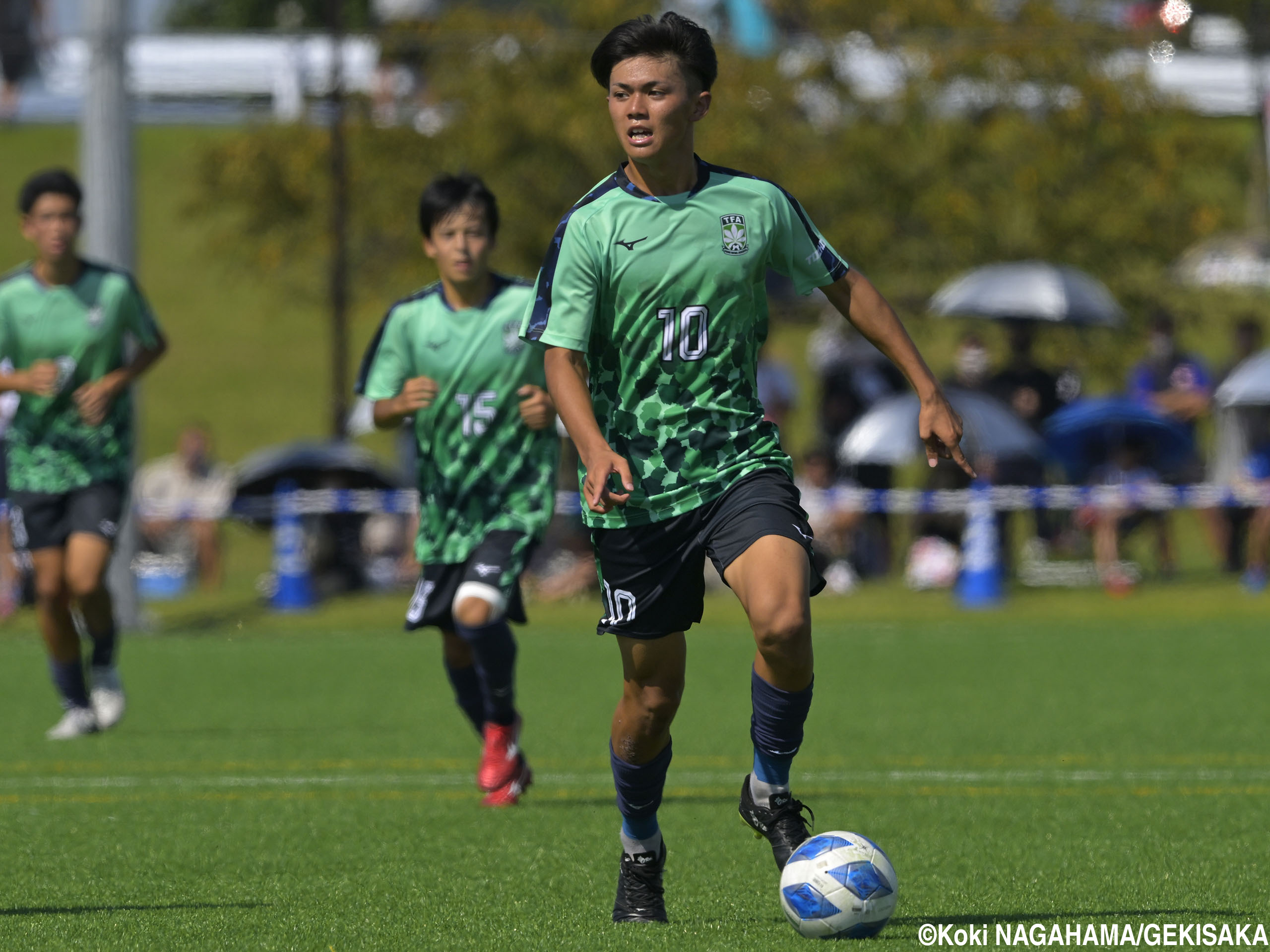 [国体少年男子]左足鮮やか決勝弾! 栃木県のエース・FW揚石琉生が前線で躍動(10枚)