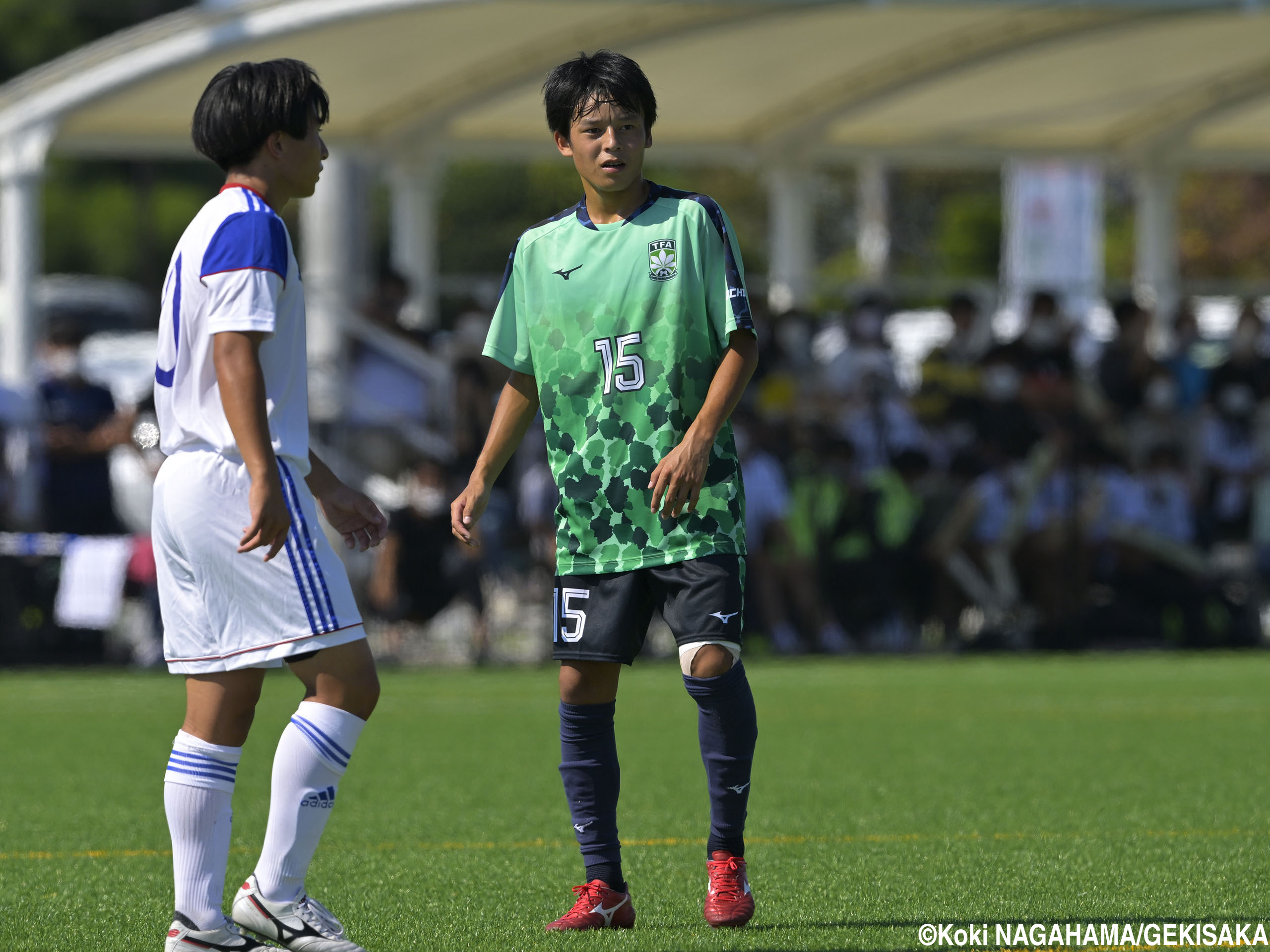 [国体少年男子]栃木県のダブルボランチ、“栃木U-18コンビ”MF直井芳樹&MF鶴田大和が中盤を制圧(8枚)