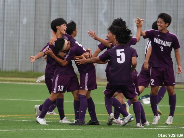 [国体少年男子]後半アディショナルタイムに劇的な決勝点!北海道が京都府下し、ベスト8進出!