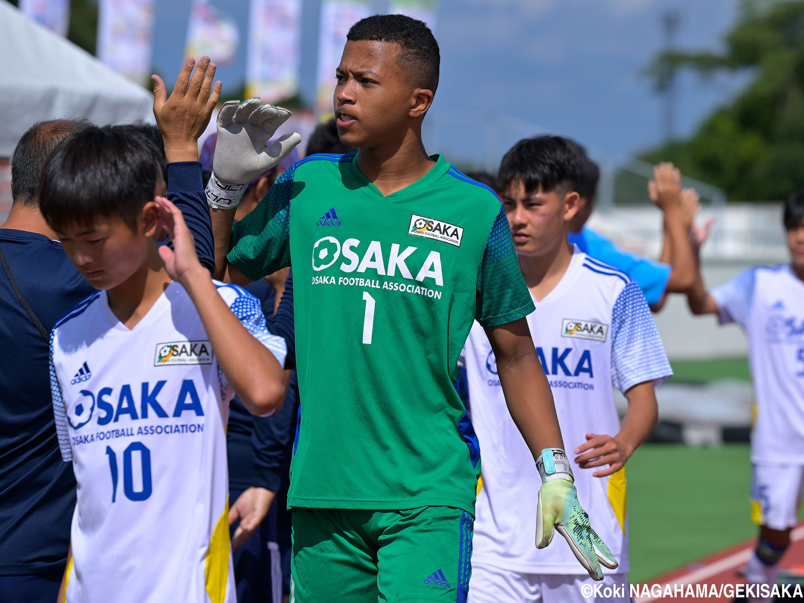 国体少年男子]195cmの大阪府GKイシボウ拳、2戦連続の完封勝利に貢献(5