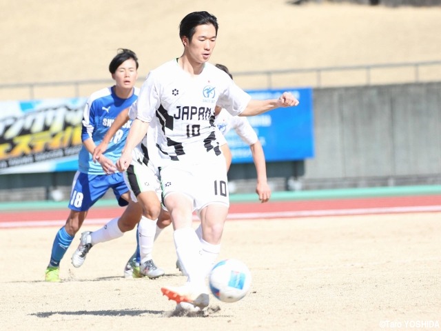 U-17日本高校選抜の10番MF木村有磨(履正社)が先制点で勝利に貢献。「10番やし、結果は出さないといけない」