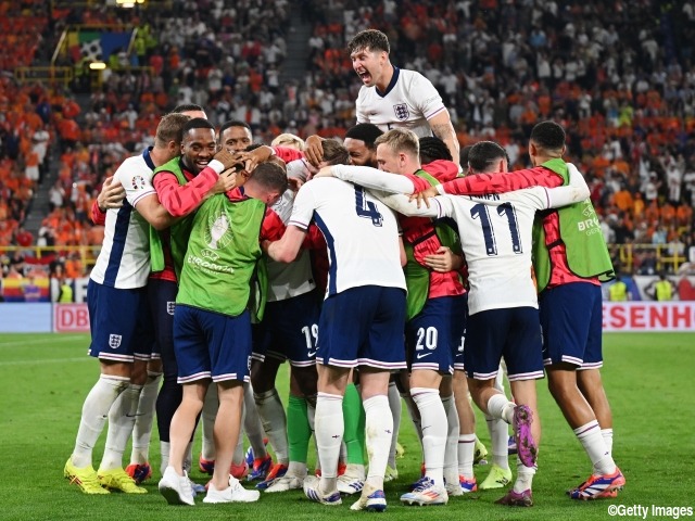 EURO2024決勝はイングランドvsスペインに決定!! EUROでの対戦は28年ぶり