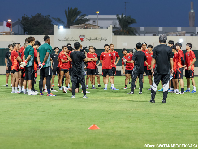 森保Jがバーレーン入り後初練習!! 酷暑アウェーでW杯最終予選連勝へ、27人全員で再始動