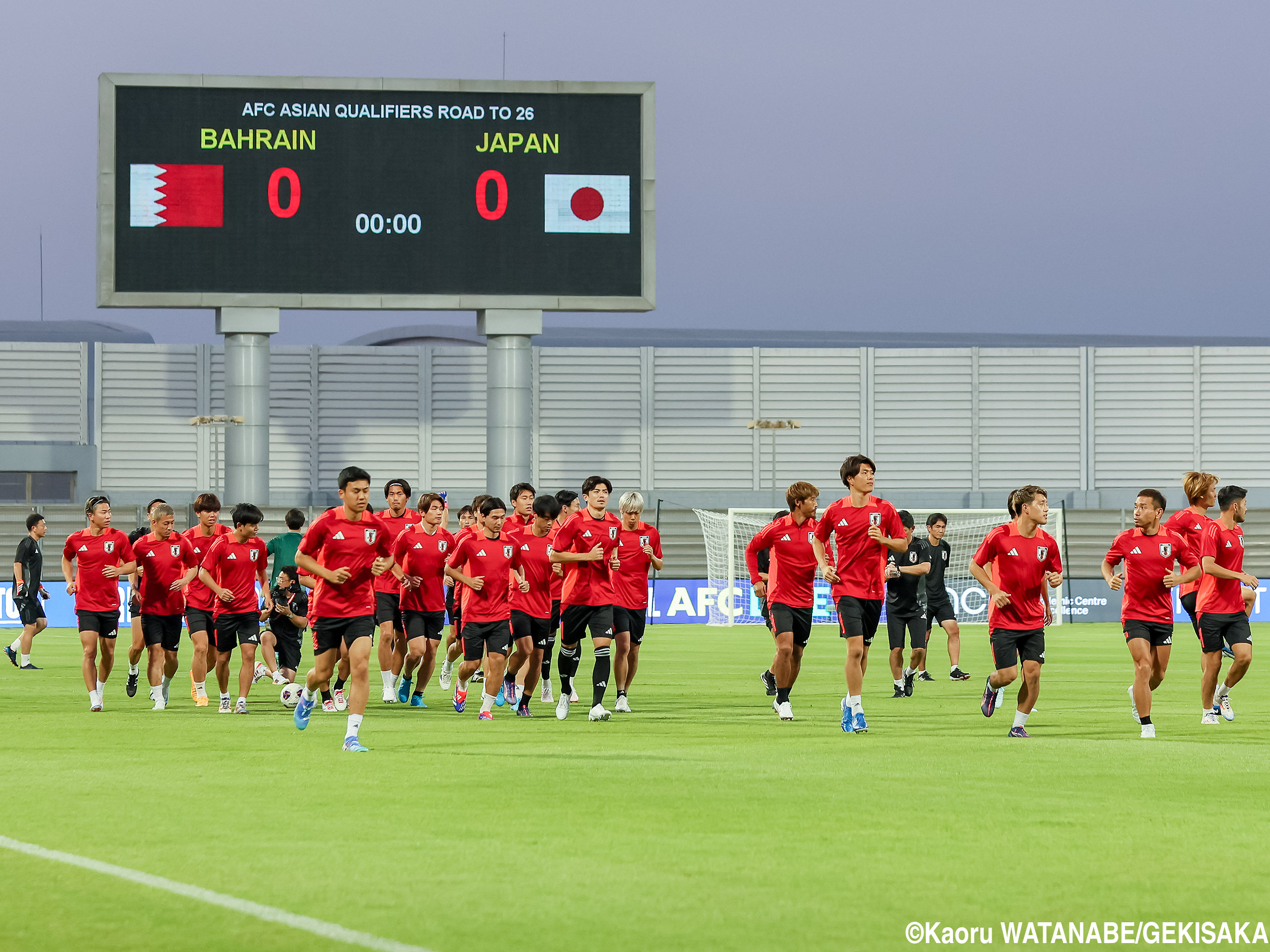 森保Jがスタジアム入り! 望月ヘンリー海輝は右足首捻挫で不参加、26人で前日練習(8枚)