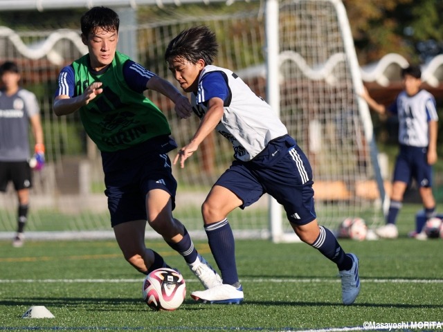 「試合でも一番目立てるように」。U-17日本代表MF川崎幹大(札幌U-18)は一足早いプロでの経験が刺激に