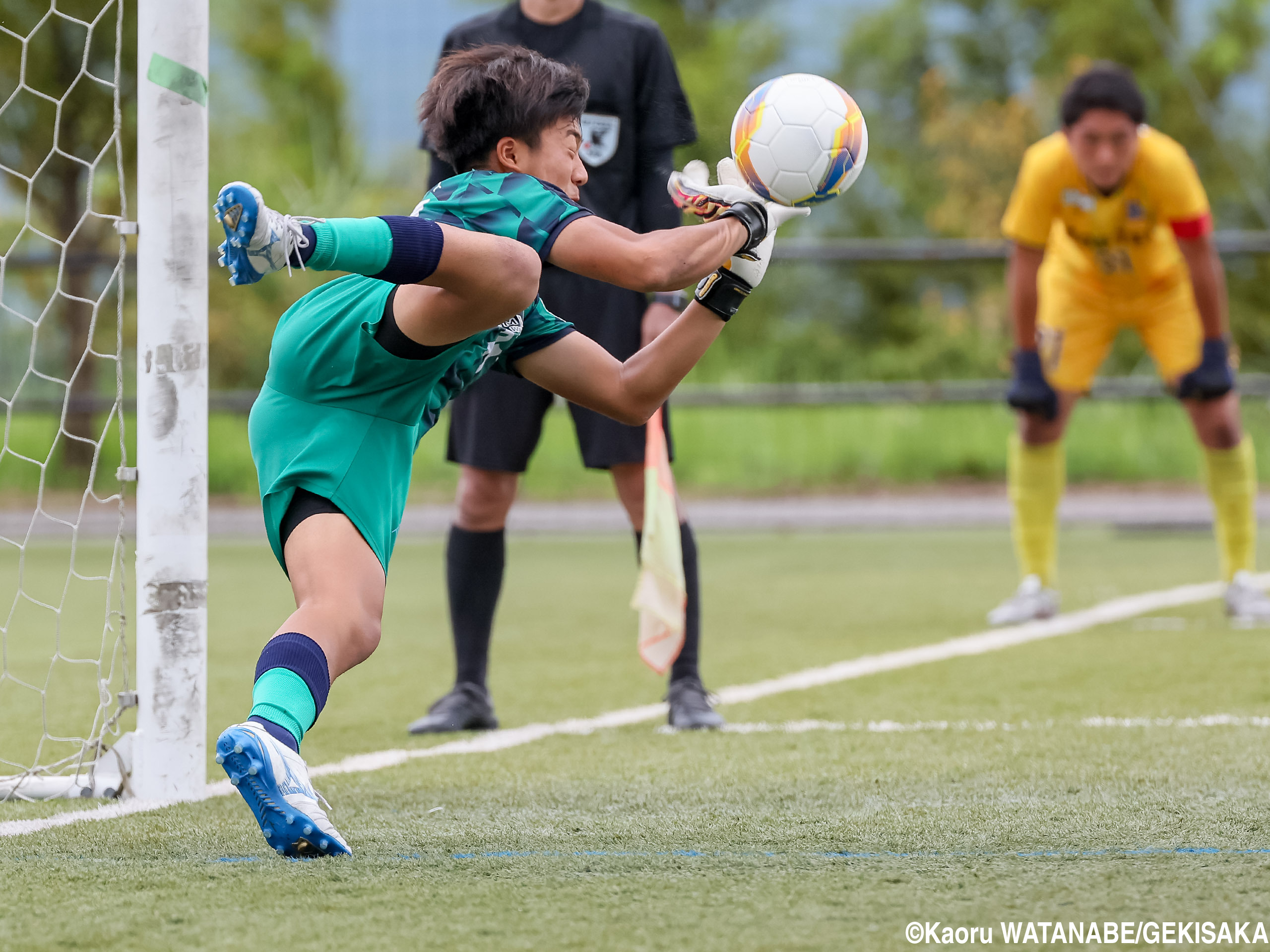 [NBチャンピオンシップU-16]PK戦でビッグセーブ。飯塚GK小田が勝利への強い思いを表現(7枚)