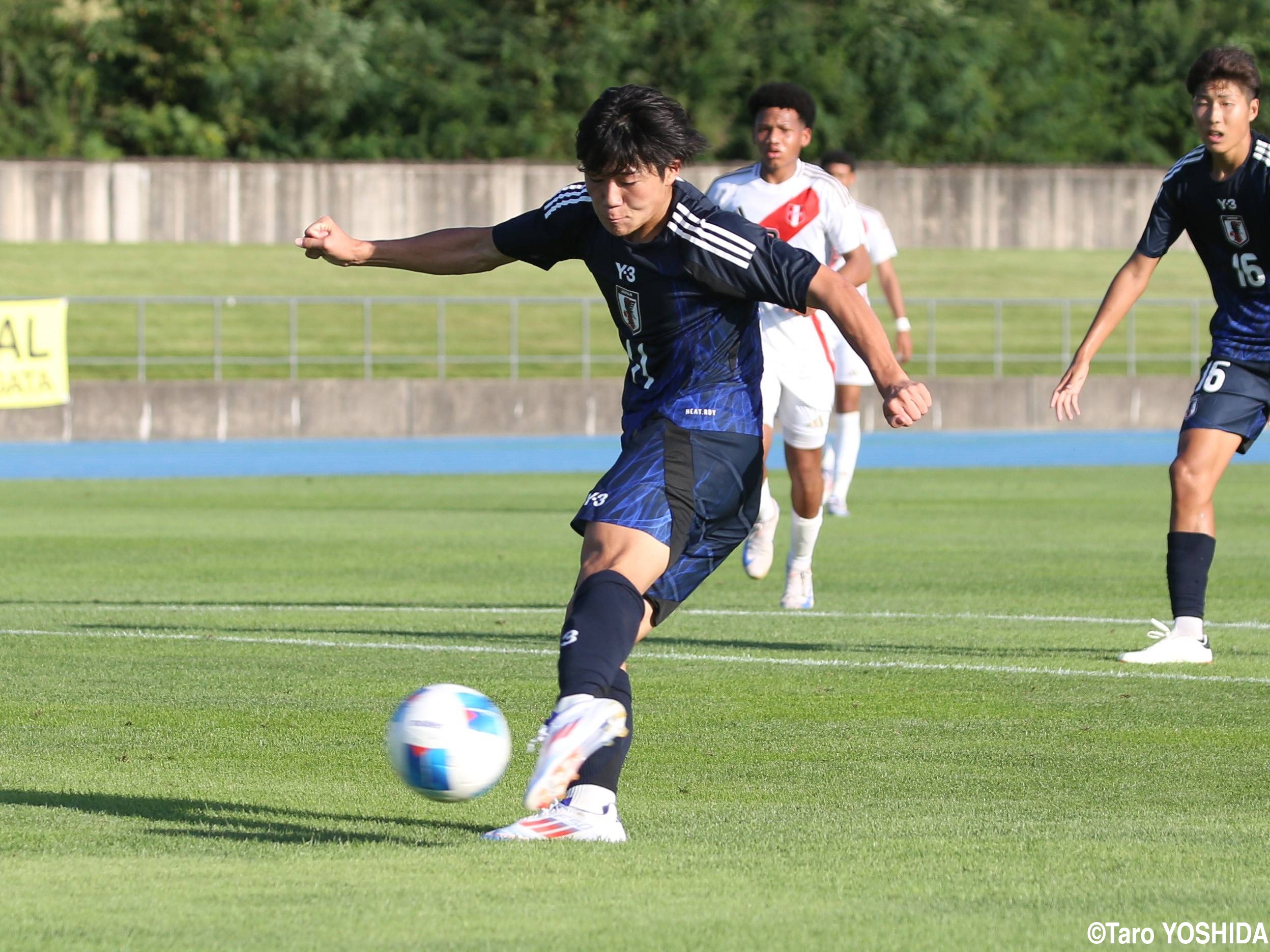 [国際ユースサッカーin新潟]インハイ決勝で2発のMF長(昌平)がU-17日本代表でも活躍。ペルー戦、アメリカ戦でゴール(7枚)