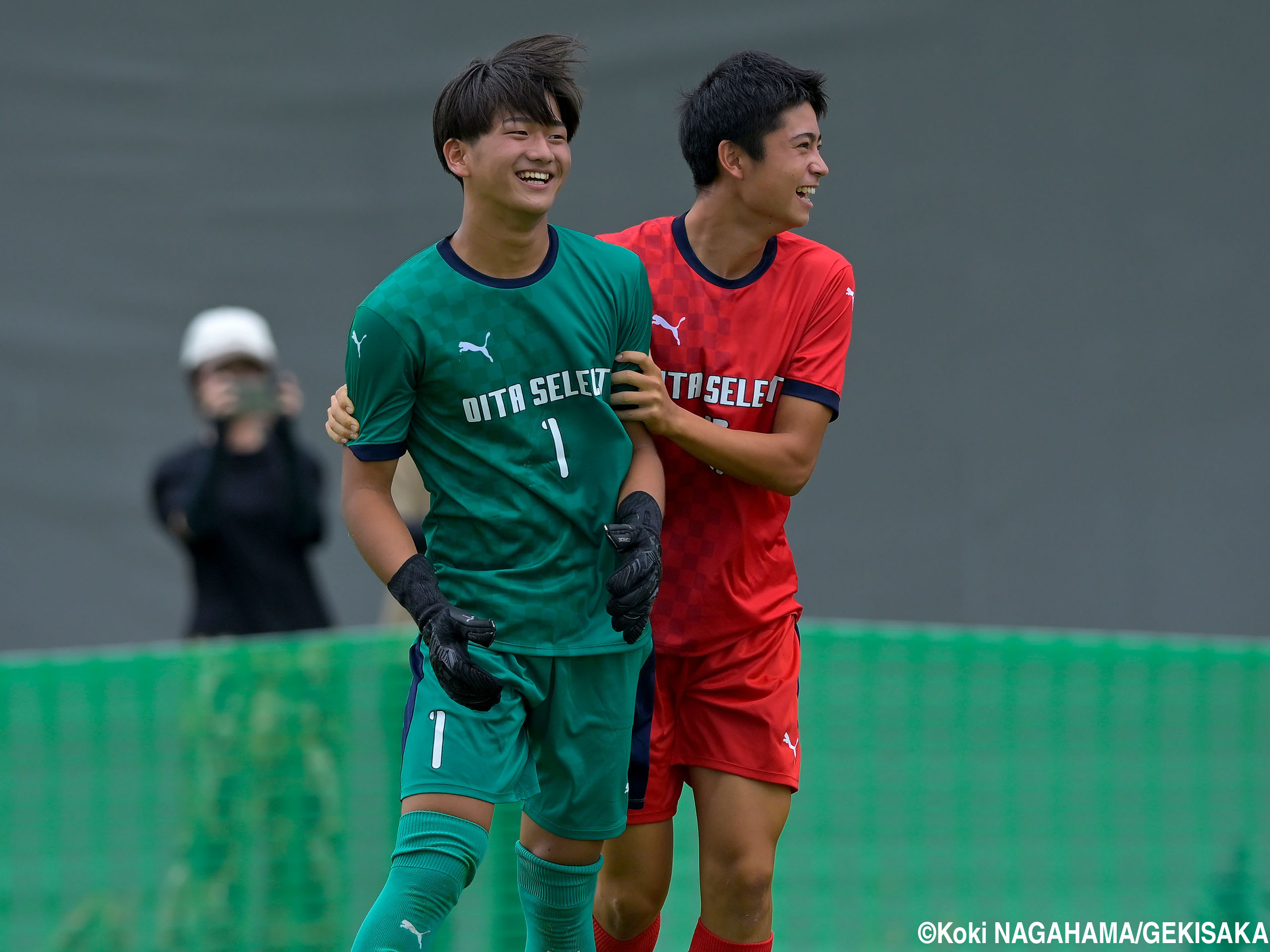 [国スポ少年男子]大分県GK平野稜太が初戦突破導く好セーブ連発「貢献できて良かった」(7枚)