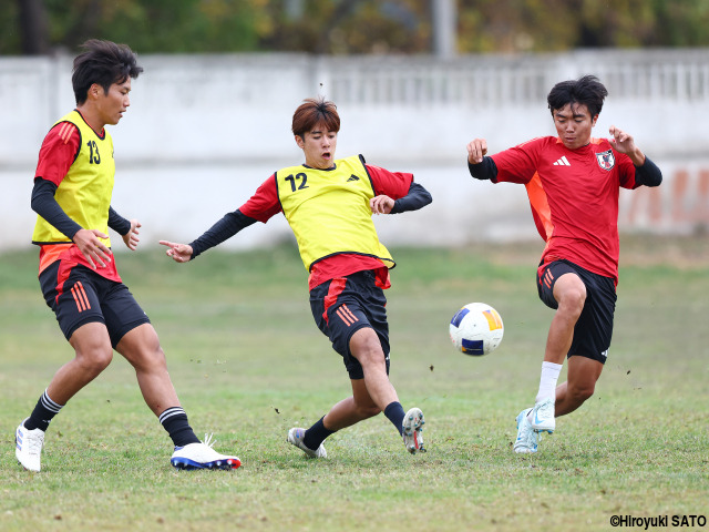 U-19日本代表は中1日で次戦ミャンマー戦へ…“10番”大関もフルメニュー完遂、予選突破への大一番に向けたポイントは