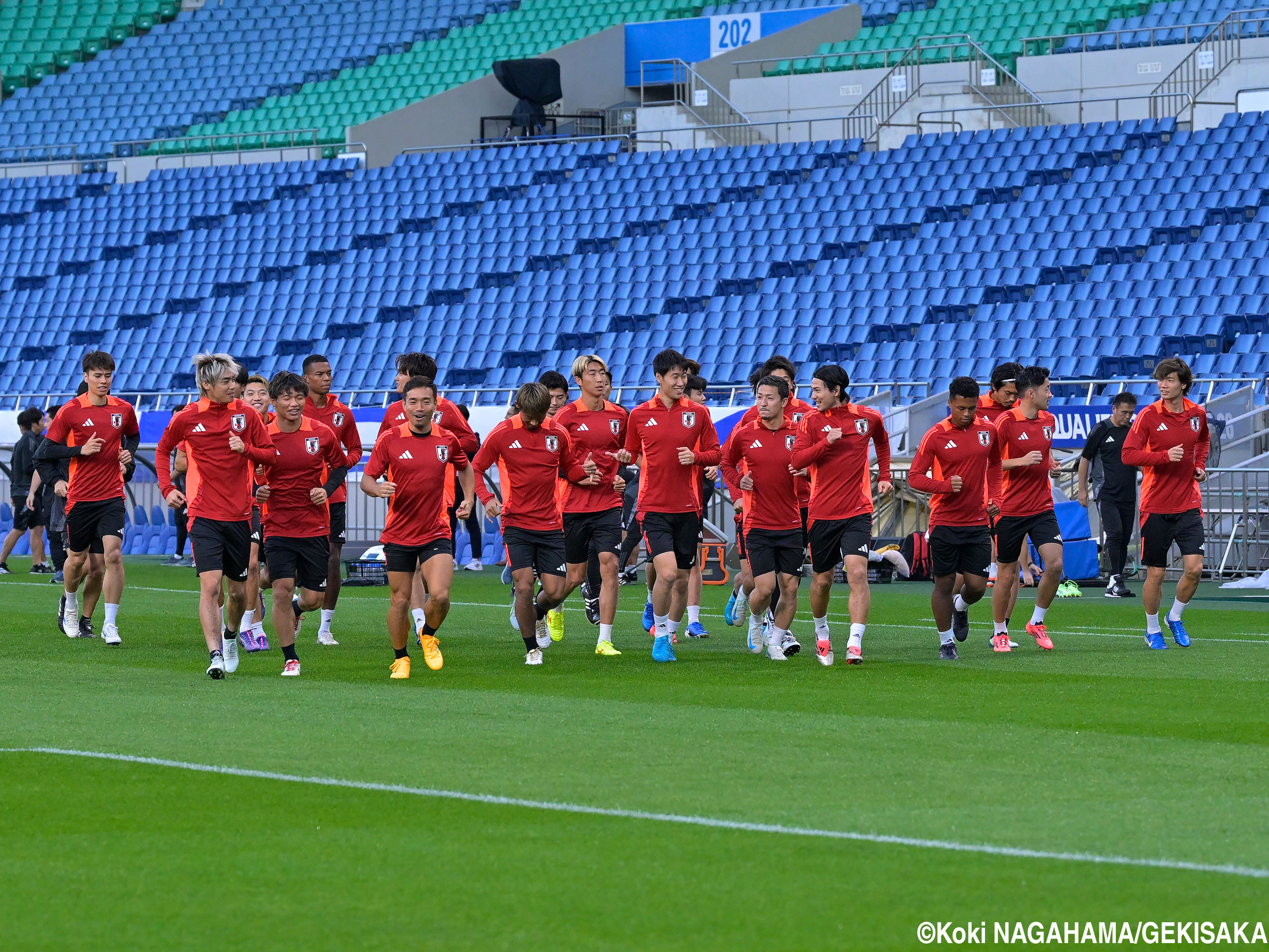 W杯最終予選では5大会連続の同組…豪州戦に臨む森保J、埼スタで26人前日練習(28枚)