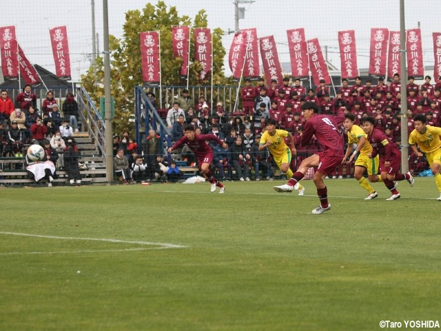 失点直後にPK獲得し、同点ゴール。旭川実のU-17日本高校選抜FW清水彪雅が流れを変えるビッグプレー:北海道