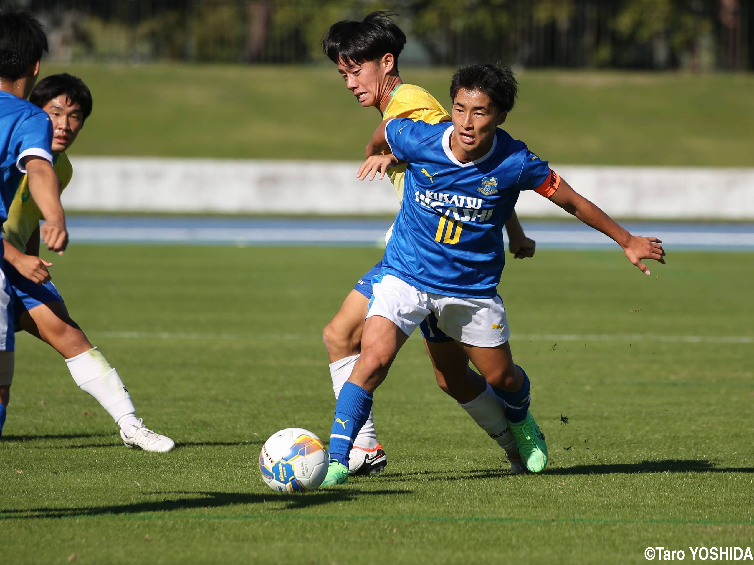 [選手権予選]草津東を牽引する10番MF上原主将「どこのチームよりも長い冬を」:滋賀(4枚)