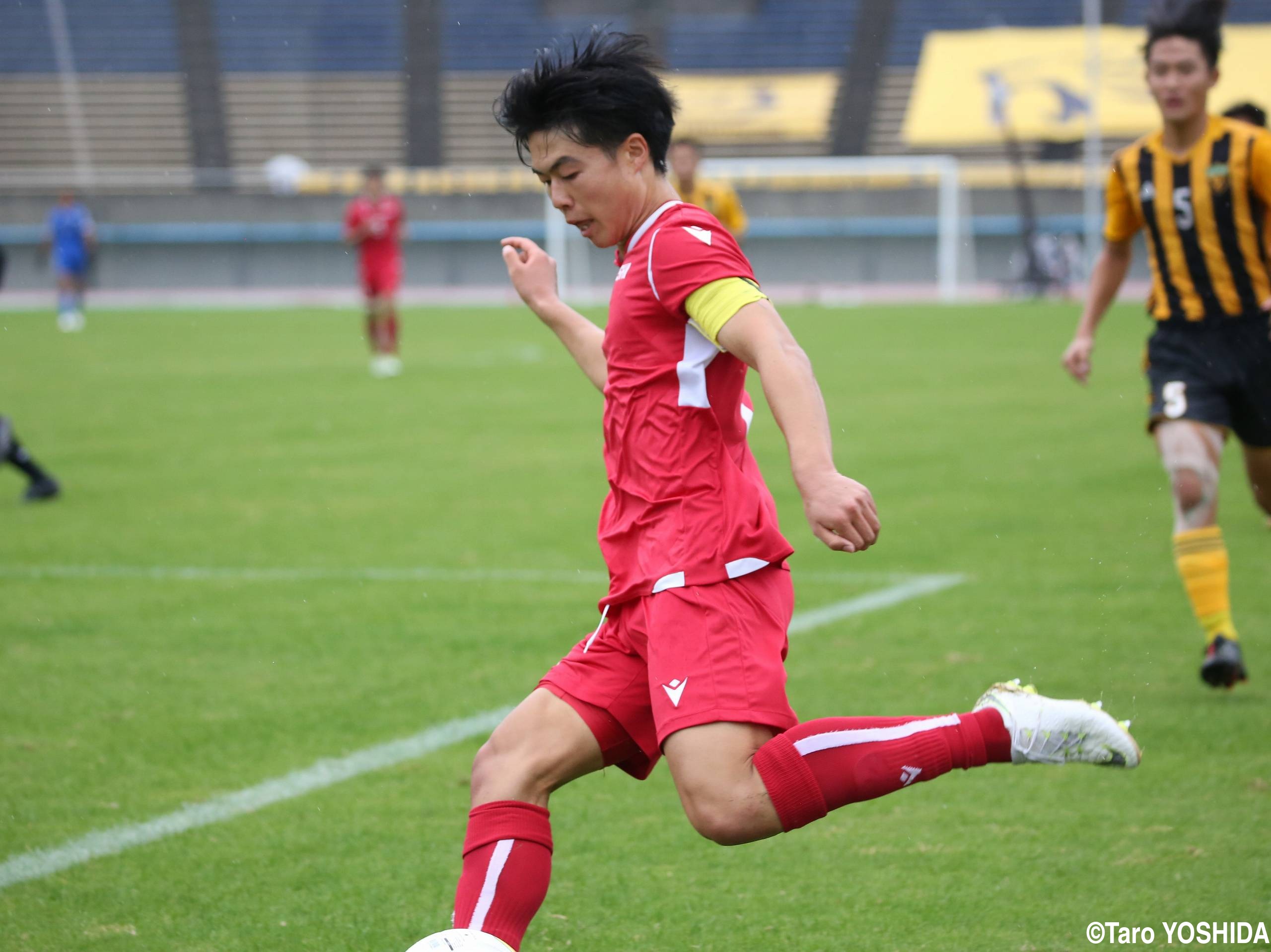 [選手権予選]東福岡のチームリーダー左SB柴田主将、191cmGK後藤(7枚)