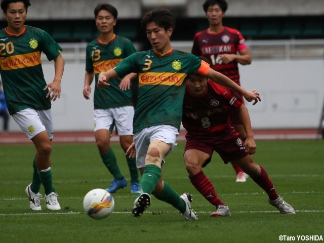 安定感ピカイチ、静岡学園CB岩田琉唯が「びっくりしました」の静岡MVP。選手権では注目FWのプレスを剥がし、封じ込む