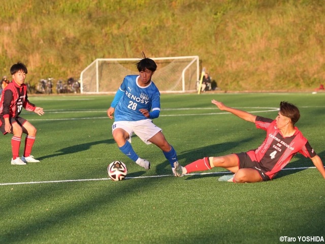 [プリンスリーグ関東1部]ともに選手権予選優勝から中2日、抽選会翌日に90分間の激闘。矢板中央vs帝京は2-2ドロー