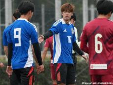 得点だけでなく煌めいたロングボールの質、U-19日本代表MF大関友翔が噛みしめる実戦経験「奏真も自信を持ってプレーしている」