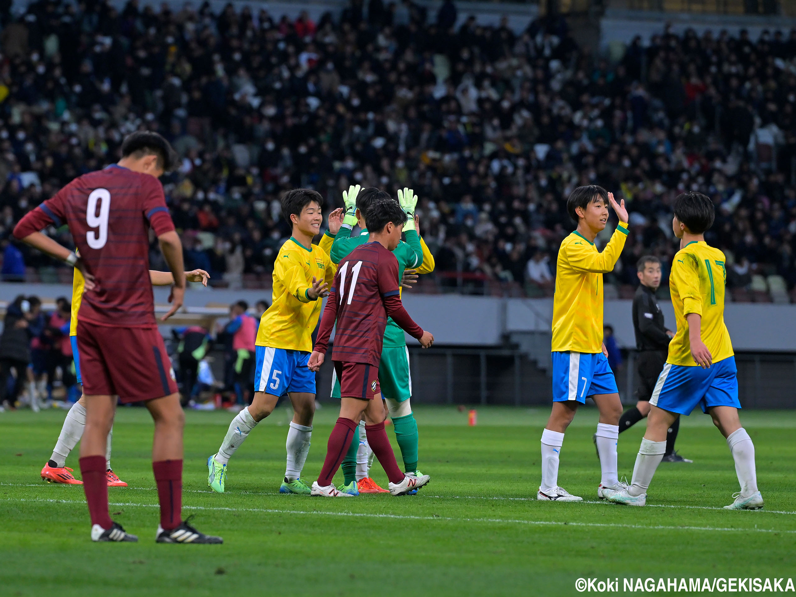 15大会ぶり出場の名門・帝京が国立開幕戦を制す(21枚)