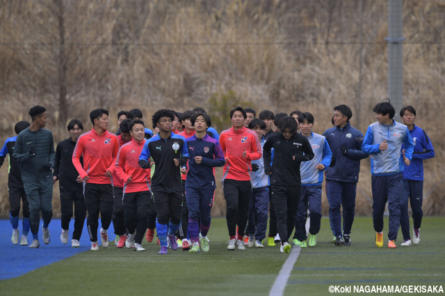 選手権のヒーローたちが4日間の競争。日本高校選抜候補とU-17日本高校選抜候補が選考合宿をスタート