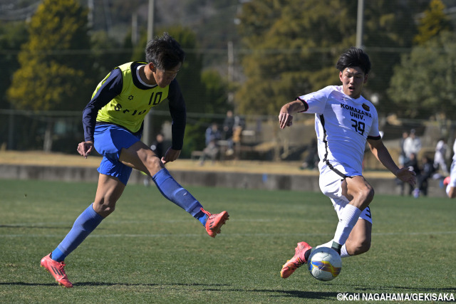 日本高校選抜候補唯一の2年生が1ゴール。逸材FW大石脩斗は鹿児島城西3年生の思いを誰よりも背負って1年間を過ごし、「自分がいればチームが勝つ」ストライカーへ