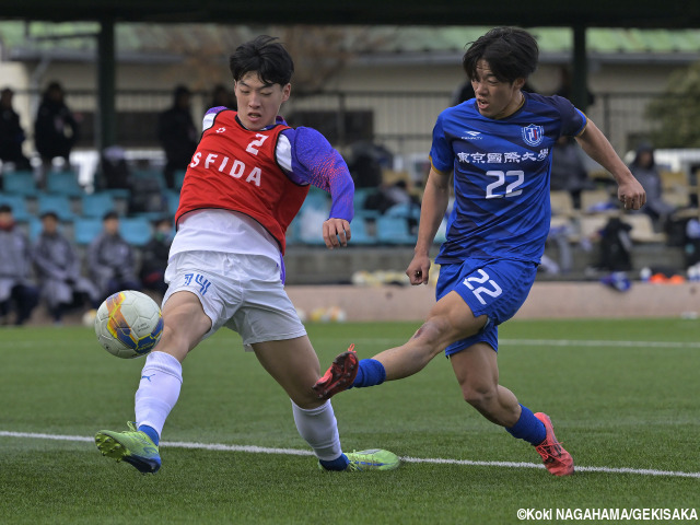 U-17日本高校選抜候補が東京国際大と激突!! 2ゴール奪取も敗れて選考合宿最終日へ