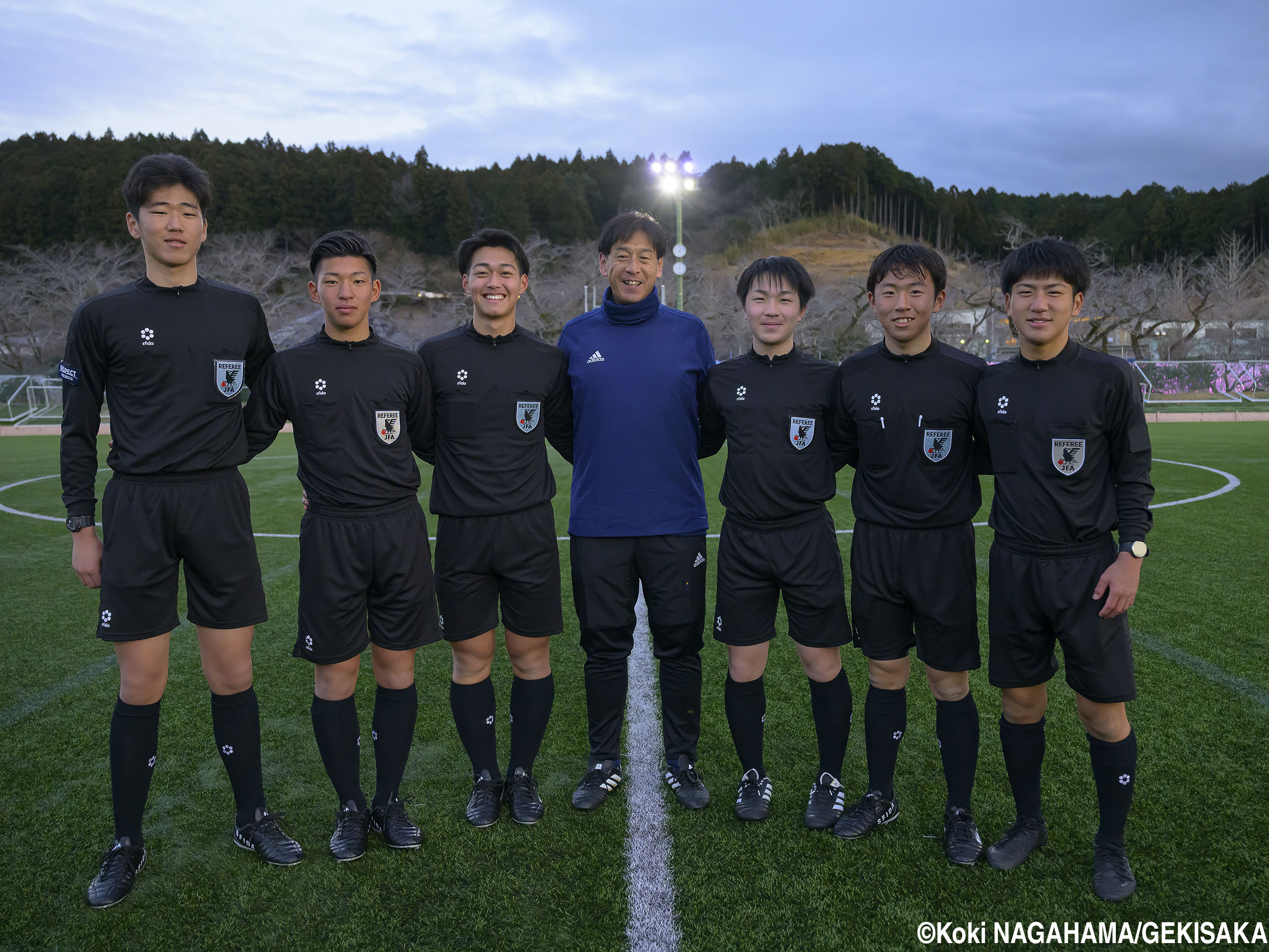 6人のユース審判員が日本高校選抜候補&U-17高校選抜候補の練習試合を担当(36枚)