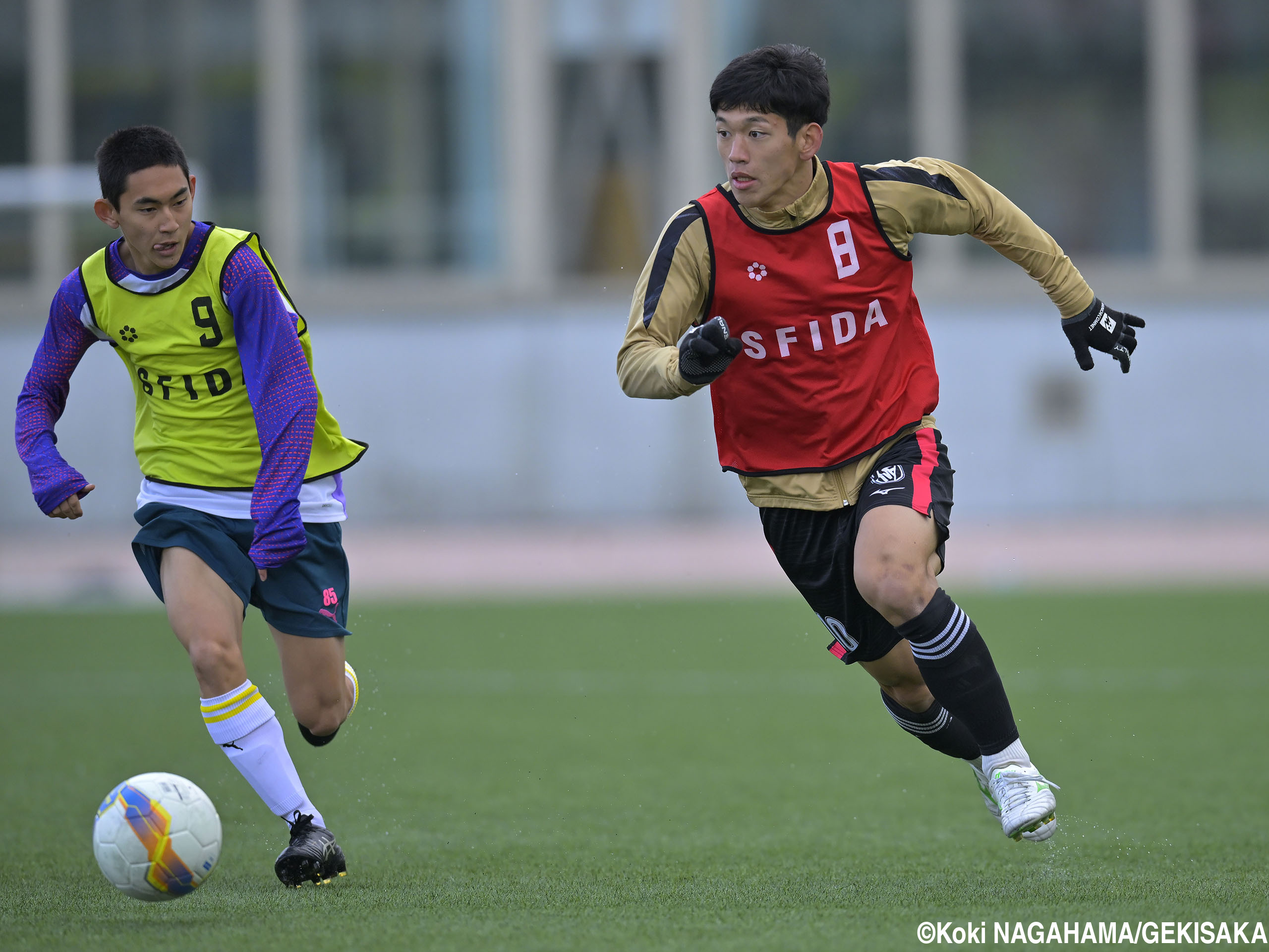 J1キャンプ経て選考合宿に合流…日本高校選抜候補DF布施克真(日大藤沢)はU-20日本代表入りが決定(8枚)