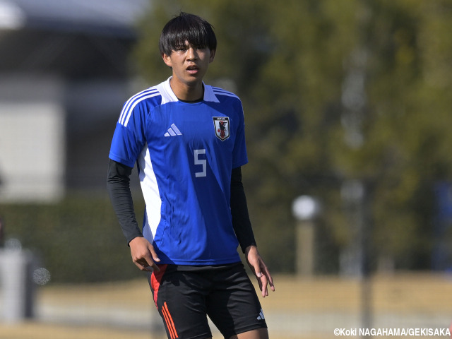 U-20日本代表、大学生DF塩川桜道がプロ相手に安定感「みんなと切磋琢磨することでいいチームを」