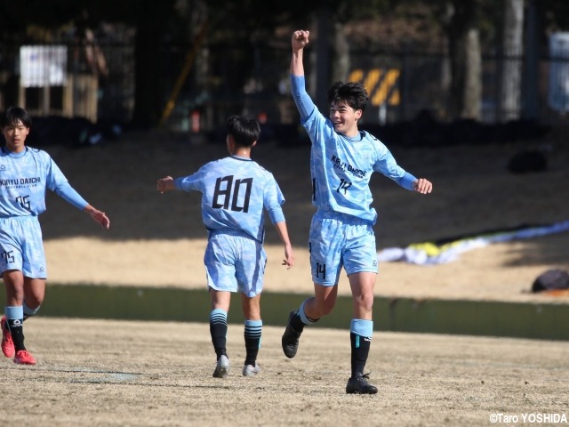 [新人戦]中高の先輩DF中野兄弟が目標。桐生一の1年生CBゼイダム小田孟武が前橋育英相手に同点ヘッド