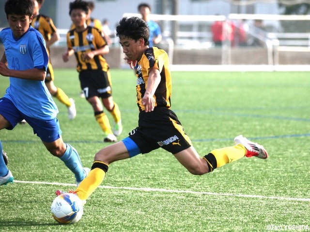 関東 ROOKIE LEAGUE]前橋育英のU-15日本代表候補FW嵯峨日向が