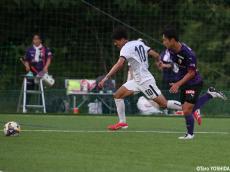 [プリンスリーグ関西1部]京都橘の高速アタッカー、MF秋保が先制点(5枚)