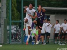 [プリンスリーグ関西1部]ともにインハイ予選優秀選手。京都橘の2年生CB礒井、MF高谷が好守で貢献(6枚)