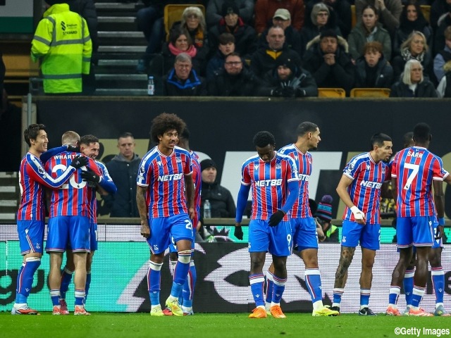 代表帰りの鎌田大地は攻守に貢献、クリスタル・パレスは最下位ウルブスから2試合ぶり白星