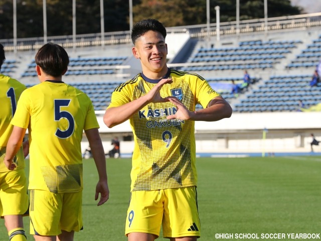 【鹿島学園】 選手権準優勝 ハーフパンツ＆半袖 鹿島学園が17年ぶりの選手権8強入り!! 1-1で折り返した後半3得点で前回