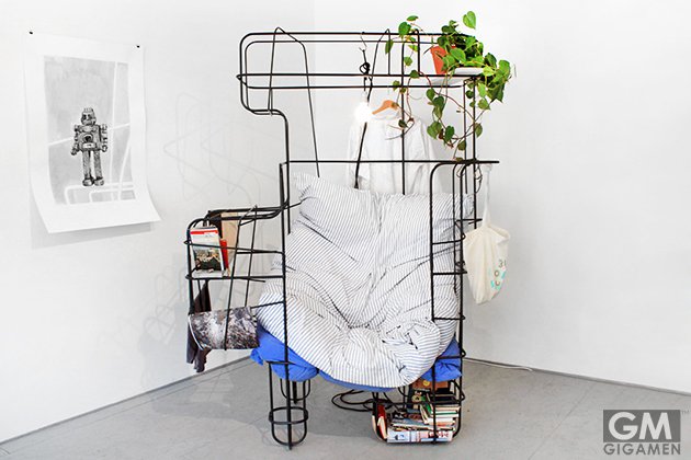 省スペースでの心地よさと見た目のオシャレを両立させた秘密基地のよう